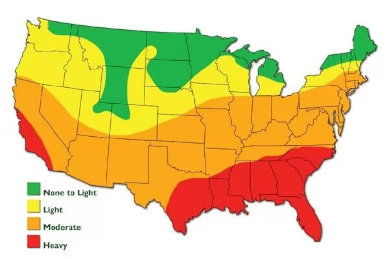 USA Termite Infestation Probability Map