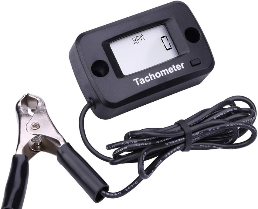 Use the tachometer to adjust a Poulan chainsaw carburetor